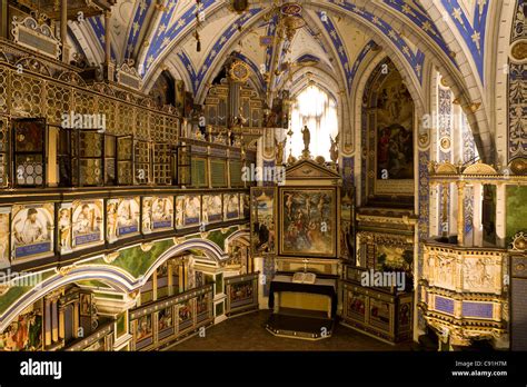 Interior view of the renaissance chapel of Celle Castle, Celle, Lower Saxony, Germany, Europe ...