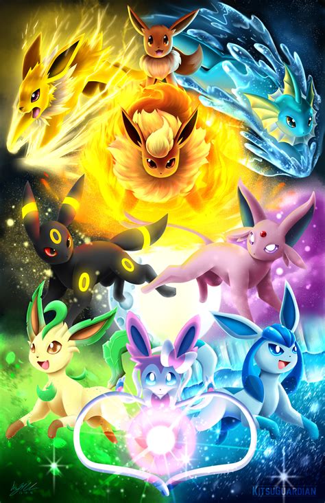 ArtStation - Eeveelutions Illustration