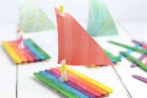 Preschool Boat Craft Using Popsicle Sticks · The Inspiration Edit