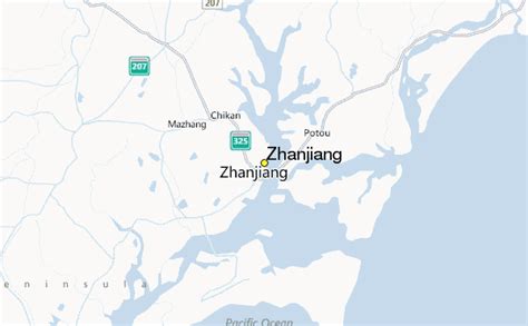 Zhanjiang Map - TravelsFinders.Com