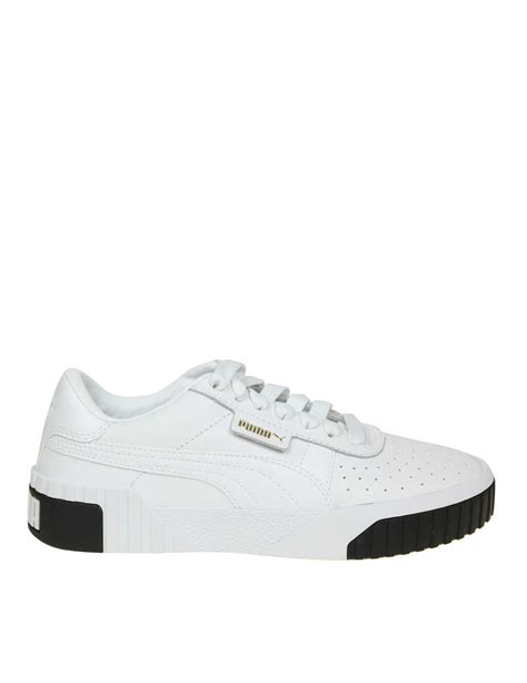 PUMA White Leather Sneakers - Lyst