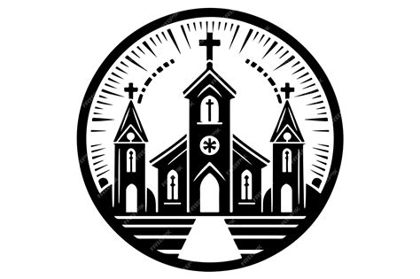 Premium Vector | Church vector logo icon