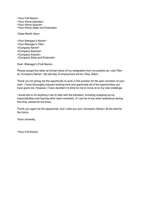 Easy Resignation Letter Format Contoh Resume Microsoft Word | Resume ...