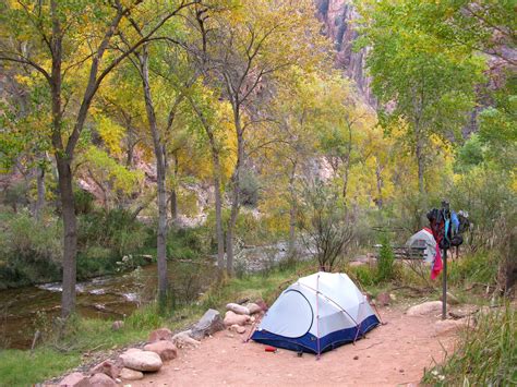 Bright Angel Campground in the Grand Canyon. - Grand Canyon National Park Trips