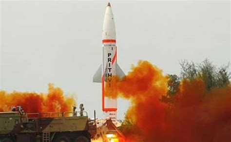 Prithvi-II Missile, Capable Of Carrying Up To 1000 Kg Warhead Test Fired