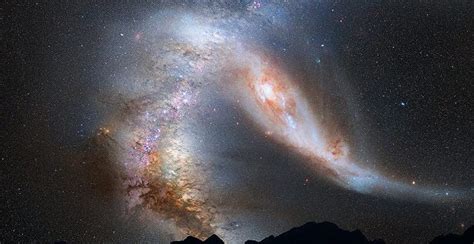 NASA digitally enhanced image shows two galaxies colliding (video-photo) | protothemanews.com