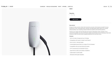 Tesla's New Wall Charger: New Design, Less Power, And Wi-Fi Connectivity