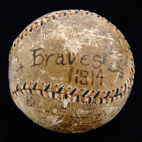 1914 Boston Braves World Series Game Three Winning Baseball