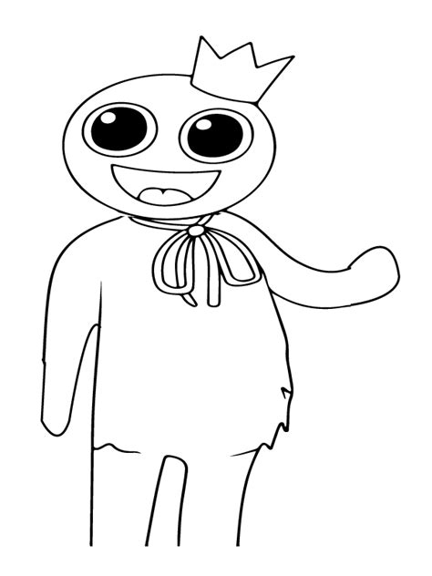 Hungry Rainbow Friends Roblox Coloring Page - Free Printable Coloring ...