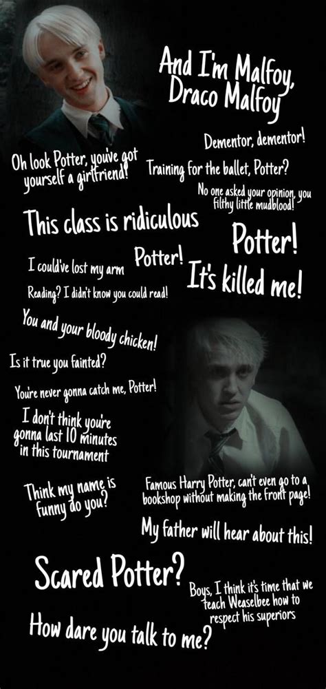 Draco Malfoy quotes wallpaper by ioana_t88 - Download on ZEDGE™ | 43d3 | Draco malfoy quotes ...