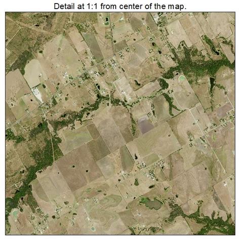 Aerial Photography Map of Ennis, TX Texas