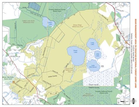 Croatan Bear Management Area Map by North Carolina Wildlife Resources Commission | Avenza Maps