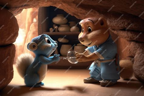 Premium AI Image | A scene from the movie alvin and the chipmunks