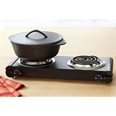 IMUSA Double Burner Hot Plate-GAU-80306 - The Home Depot