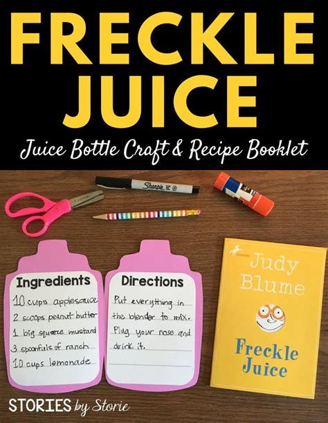 Freckle Juice Distance Learning | Freckle juice, Juice crafts, Freckles