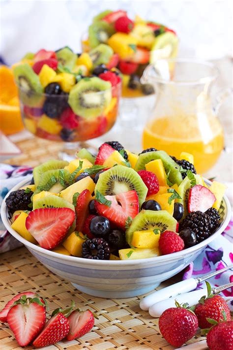 Sparkling Fruit Salad with Champagne Mimosa Dressing - The Suburban Soapbox