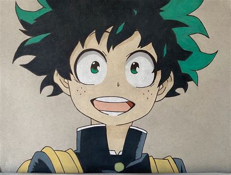 Izuku Midoriya (Deku) Coloured Pencil Drawing | Anime malen, Anime, Malen