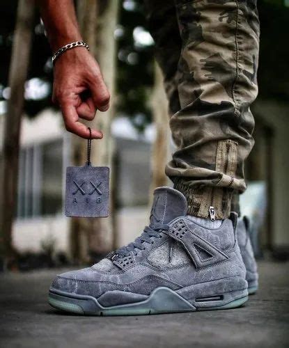 Air Jordan Retro 4 Kaws ' Cool Grey' Men's Shoes at Rs 3599/pair | Nike Jordan Shoes in Surat ...