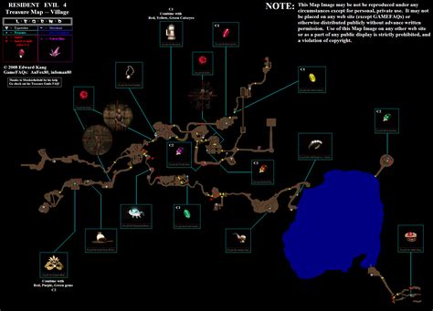 Resident Evil 4 Village Treasure Map Map for GameCube by infoman80 - GameFAQs