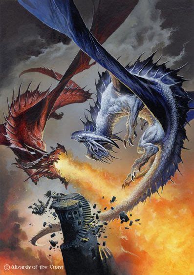 Fire and Ice Dragon Battle