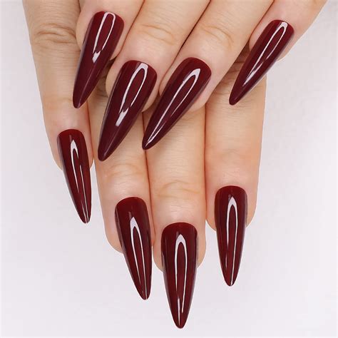 Dark Red Stiletto Nails | ubicaciondepersonas.cdmx.gob.mx