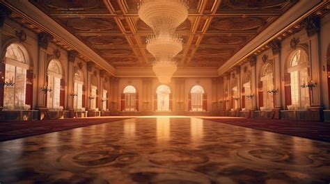 Free PSD | Classic ballroom for award ceremony generative ai