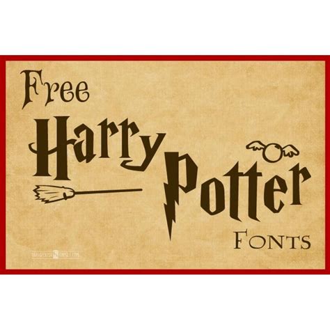 Printable Lettering Harry Potter Font