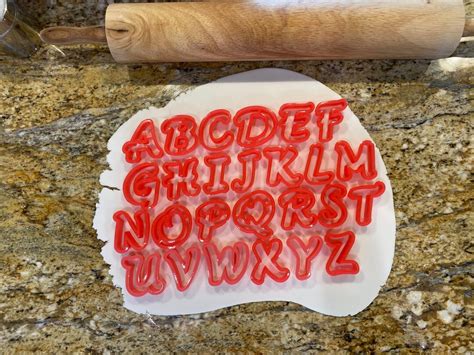 Mini Alphabet Cookie Cutters, Alphabet Cookie Cutters - Etsy