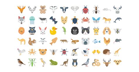 Animal Vector Icons Pack| AI | SVG | SVG - TemplateMonster