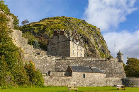 Dumbarton Castle, Dumbarton Rock, Dunbartonshire, Scotland, United Kingdom, Europe stock photo