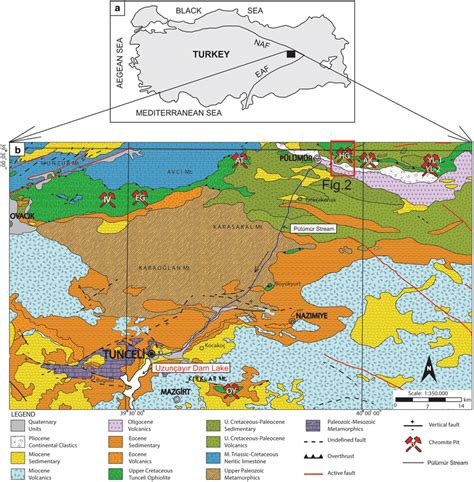 a Location map of the study area (NAF, North Anatolian Fault; EAF, East... | Download Scientific ...