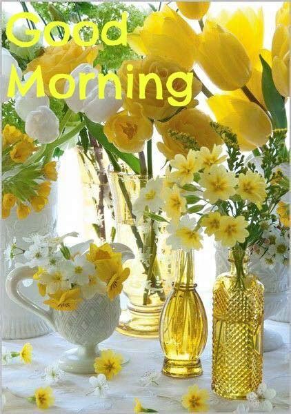 Morning – Yellow Flowers - Good Morning Wishes & Images