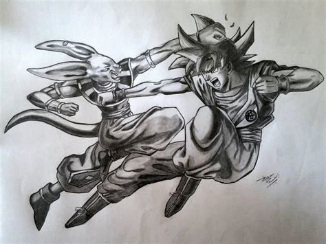 Goku vs Beerus by rhino123freak on DeviantArt