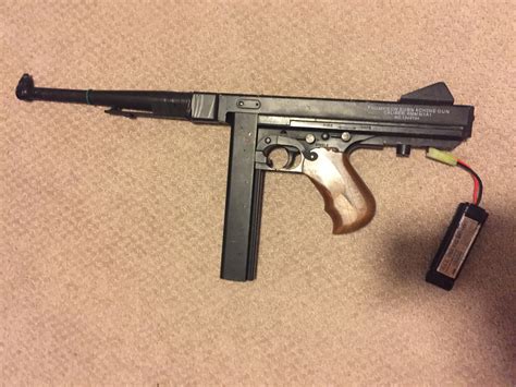 Cybergun Thompson M1A1 AEG Airsoft Submachine Gun | Airgun Depot