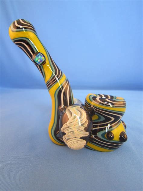 Hand Blown Glass Tobacco Pipe