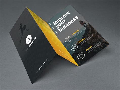 Tri Fold Brochure Template PSD - Brochure Templates - Graphicfy