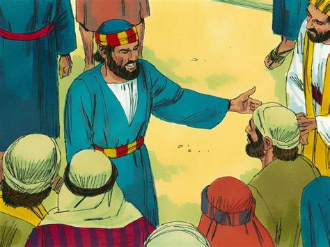 Free Bible illustrations at Free Bible images Peter and John meeting a lame man begging outside ...