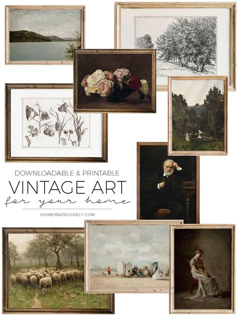 Downloadable Vintage Art for Your Home