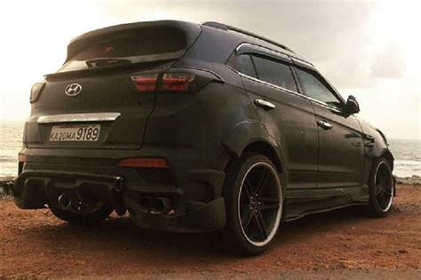 Heavily Modified Hyundai Creta With Black Theme Looks Flamboyant