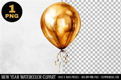 Balloons Glass Clipart | Happy New Year Graphic by TheDigitalStore247 ...