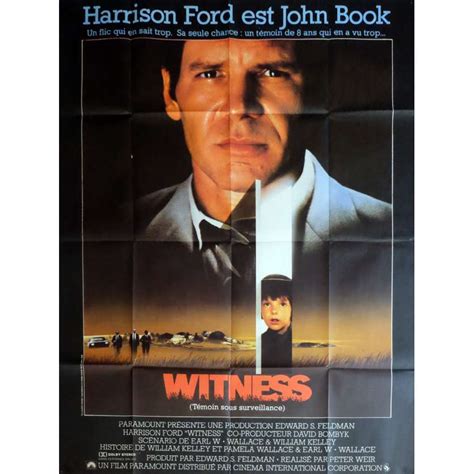 WITNESS Movie Poster 47x63 in. - 1985 - Peter Weir, Harrison Ford