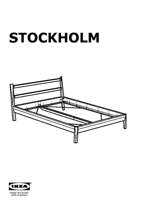STOCKHOLM Bed frame brown, Lönset - IKEAPEDIA