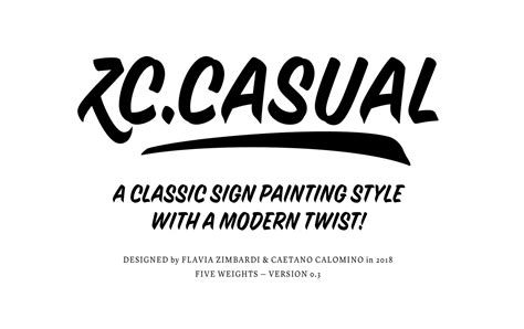 ZC Casual Typeface :: Behance