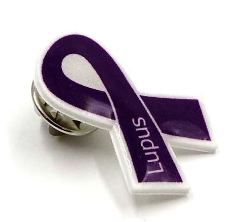 Purple Lupus Awareness Ribbon Pin