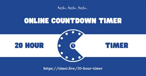 20 Hours Timer (No Ads, Big, Free Customize)