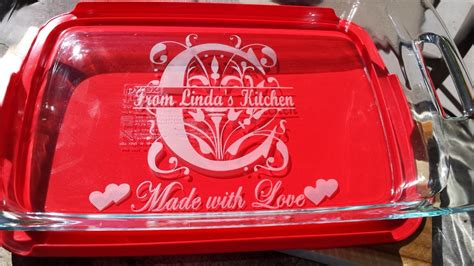 Personalized Casserole Baking Dish with Lid Pyrex dish | Etsy