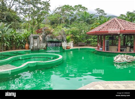 Paradise Hot Springs, La Fortuna, Arenal volcano, Costa Rica Stock Photo - Alamy