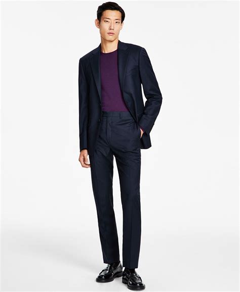 Calvin Klein Men's Slim-Fit Wool-Blend Stretch Suit Separates - Macy's