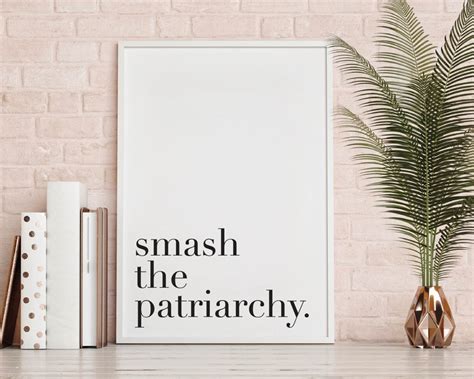 Smash the Patriarchy Feminism Print Printable Wall Art - Etsy