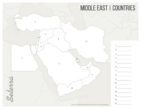 Middle east countries quiz - Visit our site online.seterra/en for more map quizzes. Seterra ...